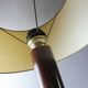 Plate table lamp, wooden, art deco