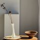 Side table in solid suar with a circular top, column base H51.5 D50.