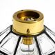 Beautiful 1970s Limburg glass ceiling lamp in octagon shape