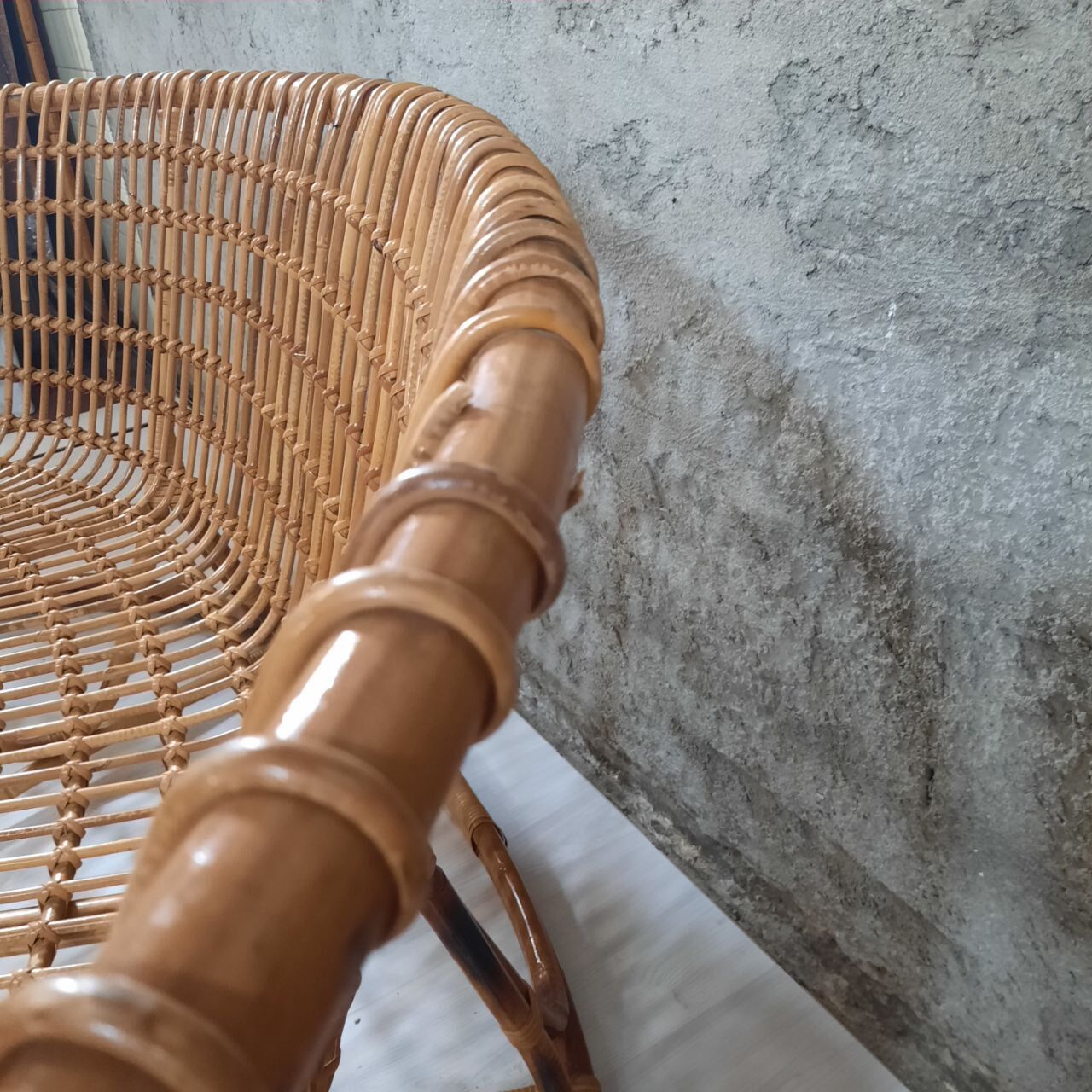 Living room - sofa, pair of armchairs - bamboo