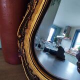 Miroir doré, 44x36 cm