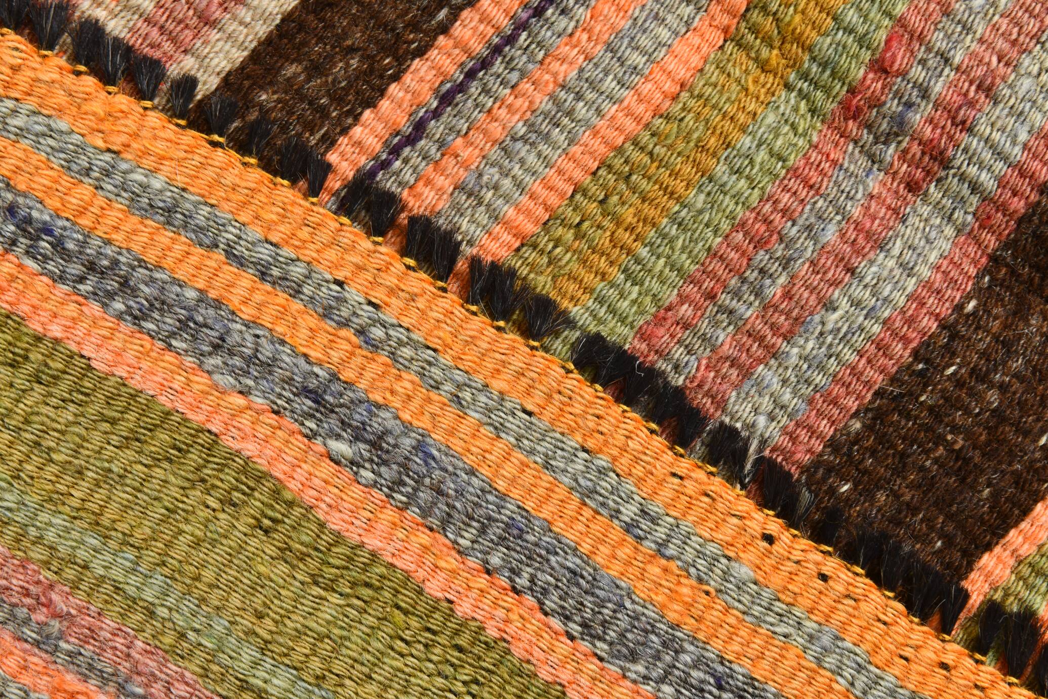 4x7 Rug For Farmhouse Room Vintage Kilim Rug, 139x215Cm