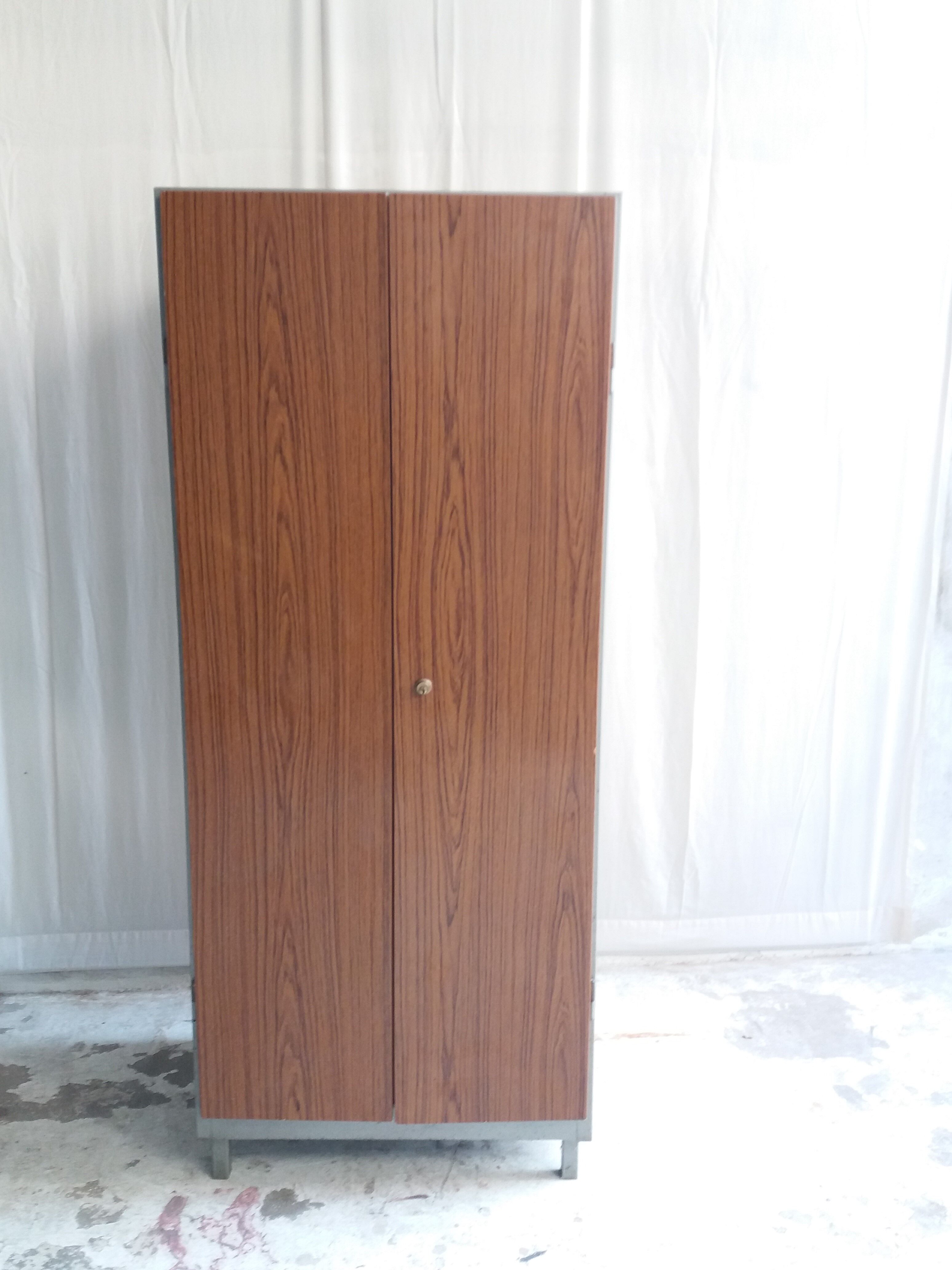 Vintage 2-door metal cabinet