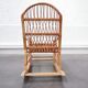 Rocking chair en rotin