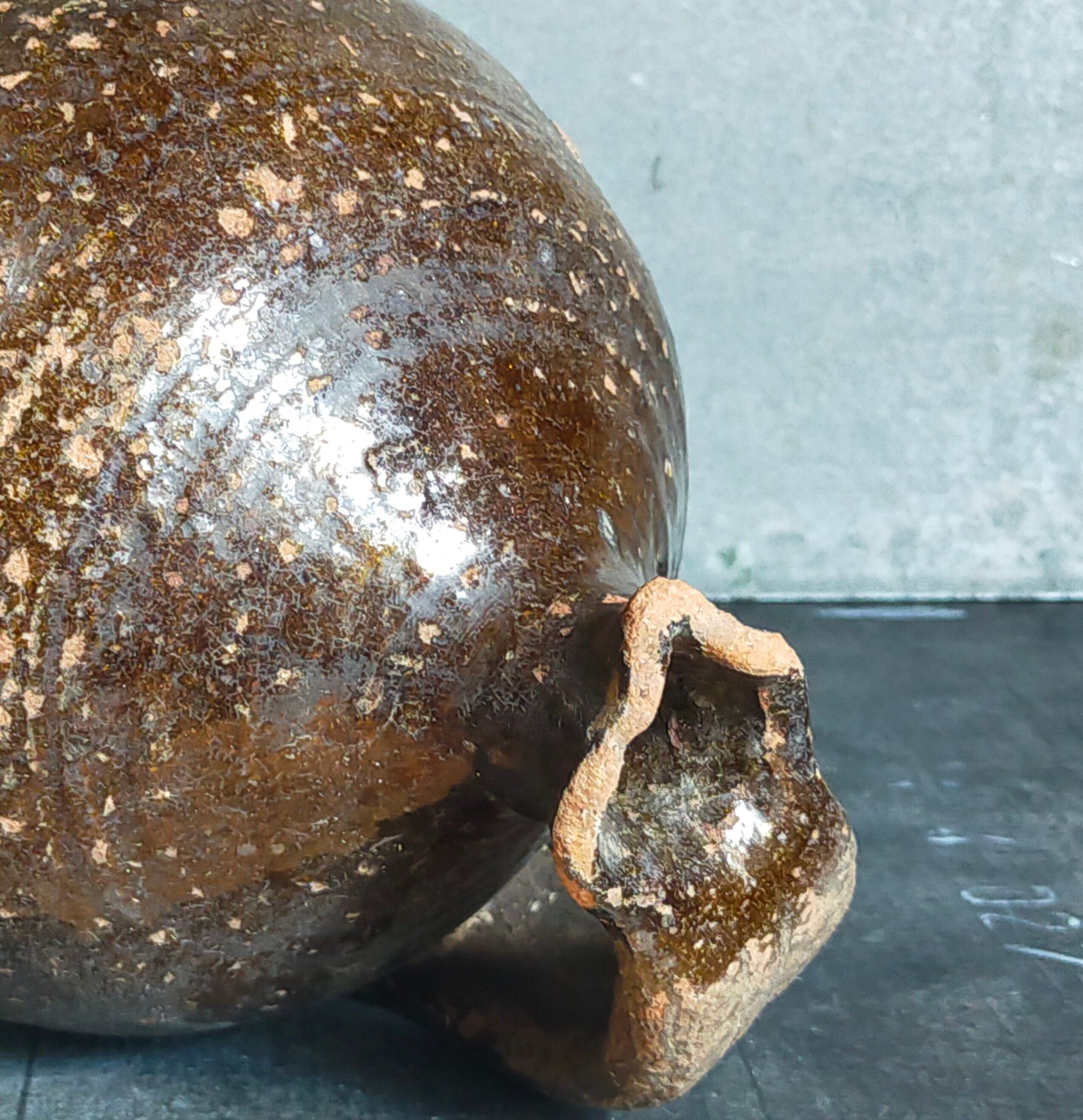 Poterie traditionnelle art-populaire terre émaillée XIXème