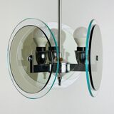 Vintage glass pendant lamp by Fontana Arte, 1970s.