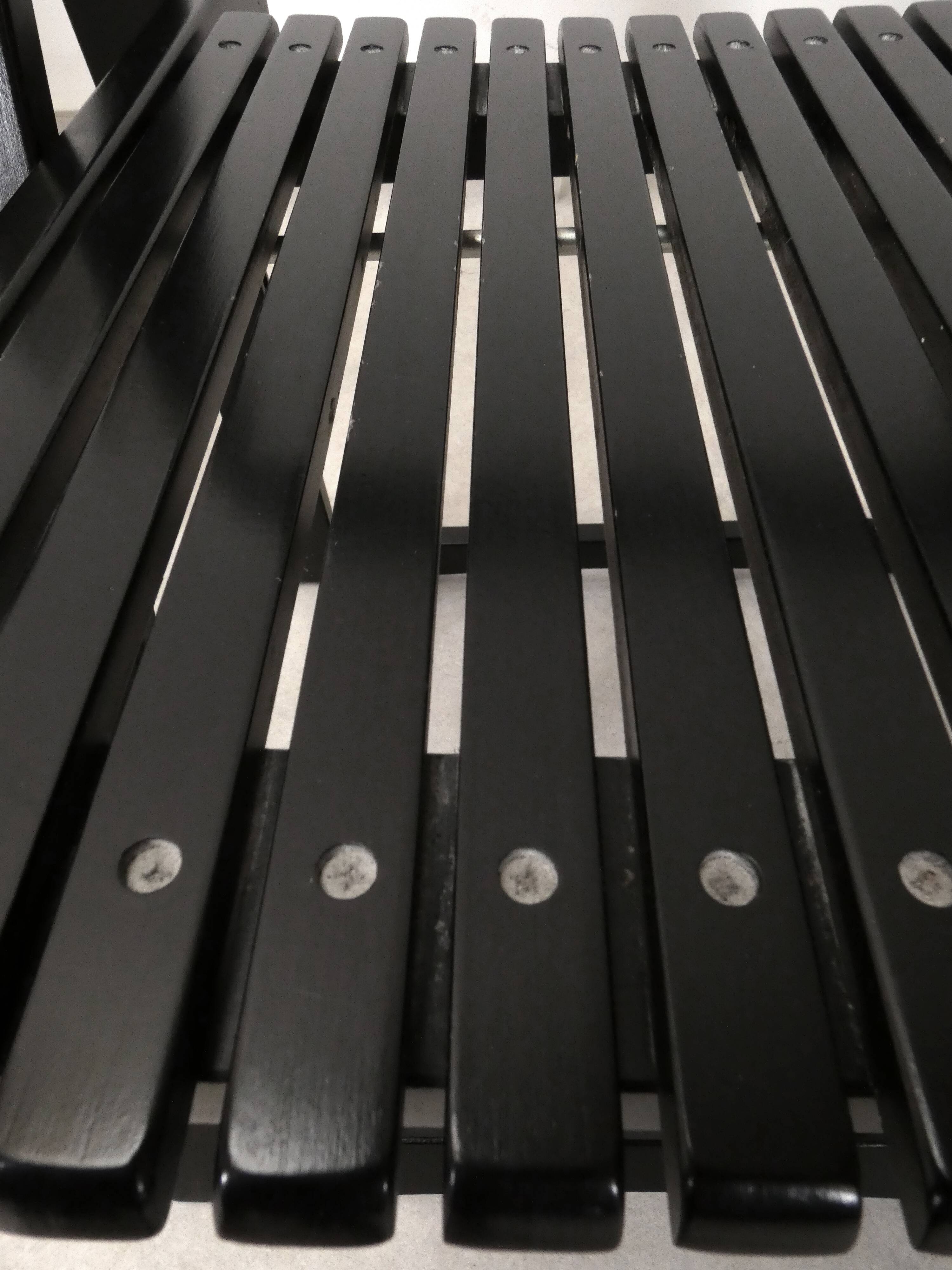 4 Trieste folding chairs with storrage table - Aldo Jacober for A. Bazzani