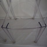 Pair of stackable chairs Victoria Ghost by Philippe Starck, Kartell
