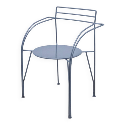 Chaise « Lune d’argent » de Pascal MOURGUE pour FERMOB en métal, 1980