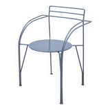 “Silver Moon” chair by Pascal MOURGUE for FERMOB in metal, 1980