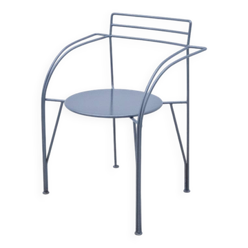 Chaise « Lune d’argent » de Pascal MOURGUE pour FERMOB en métal, 1980