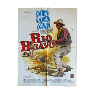 Movie poster "Rio Bravo" John Wayne, Western 60x80cm 1959