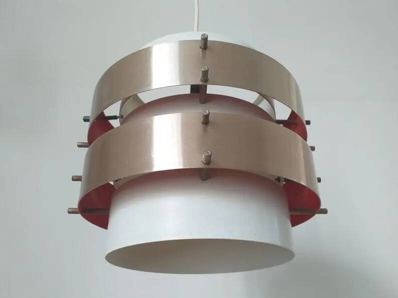 Midcentury Pendant in Style of Jo Hammerborg, Denmark, 1970s