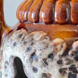 Lamp ceramic fat lava double lighting 70s