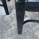 Set of 6 vintage black dining chairs