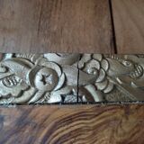 Miroir biseauté ciselé bois art déco dorure