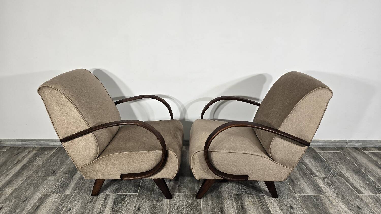 Armchairs by Jindrich Halabala, 1940s, Set of 2