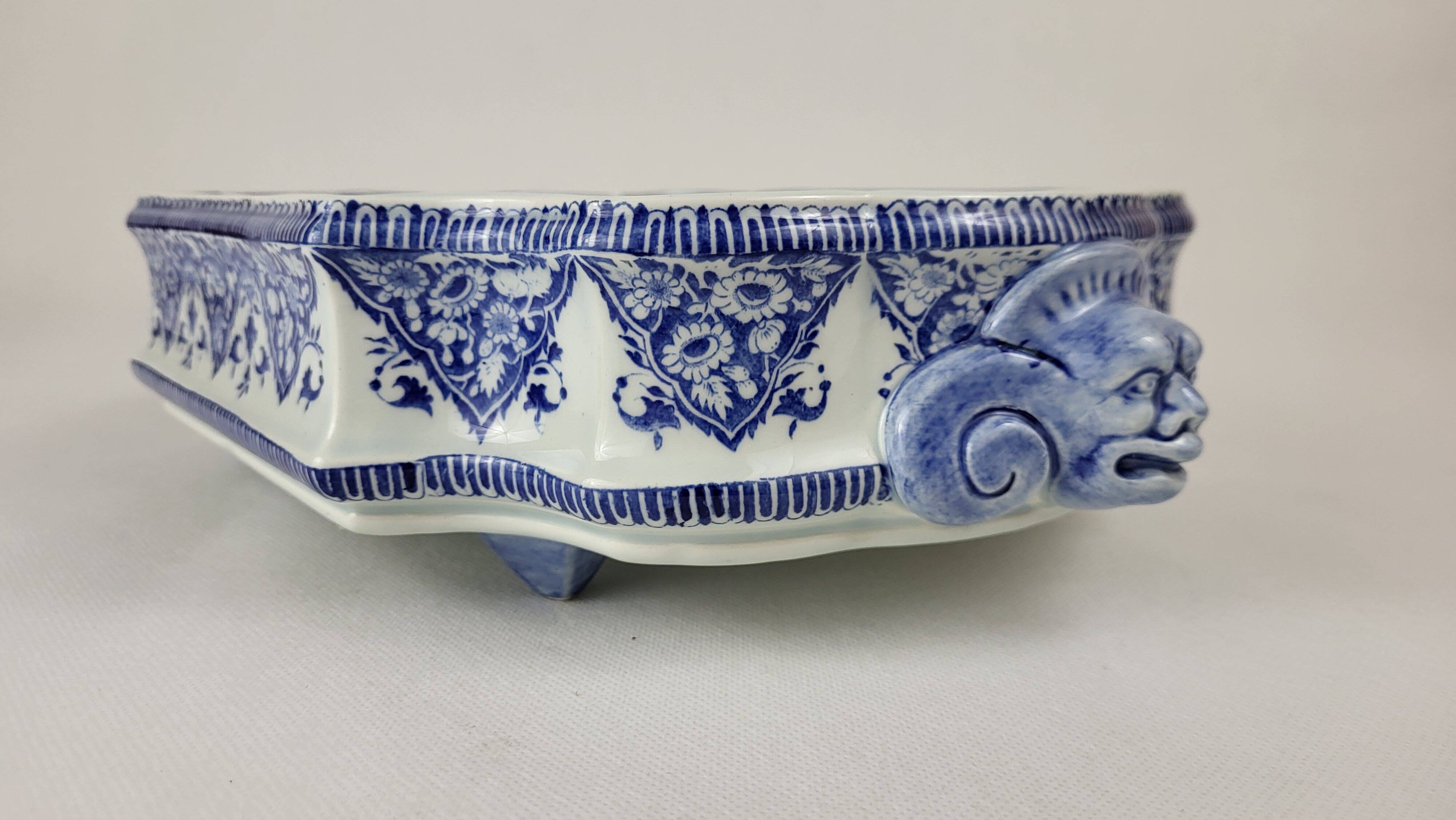 20th century Gien earthenware basin