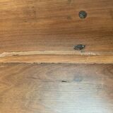 Old walnut farm table with pulls