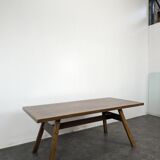 Table Torbecchia in Walnut by Giovanni Michelucci for Poltronova