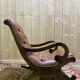 Chesterfield leather rocking chair in Havana.