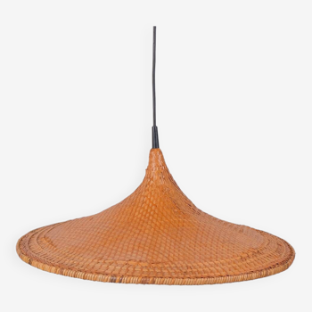 Large rattan pendant light from the 70s