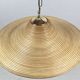 Lampe à suspension Pencil Split Reed, rotin, bambou et laiton, Italie, années 1970