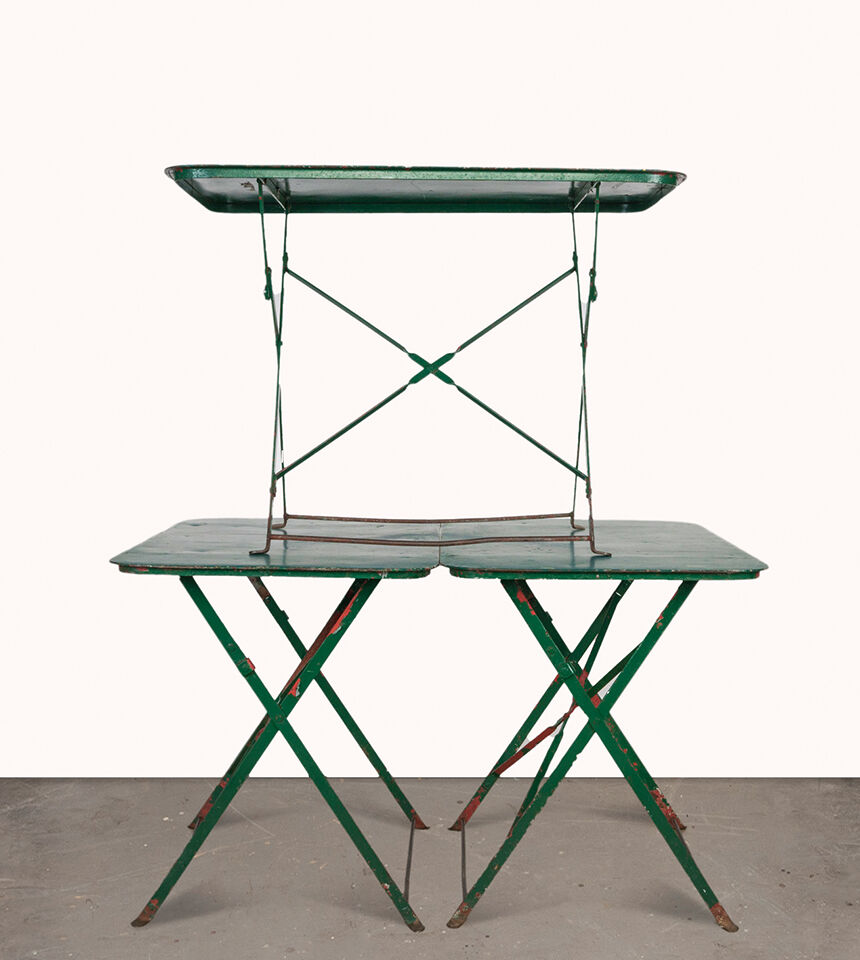 French Iron Garden Tables Set