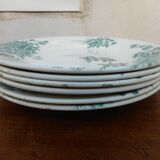 Six earthenware plates