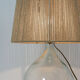 Table lamp from the 70s and 80s and its rope lampshade.