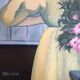 Woman with a parasol painting