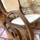 White terry fabric rocking chair