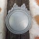 Pair of gray patinated plaster frames
