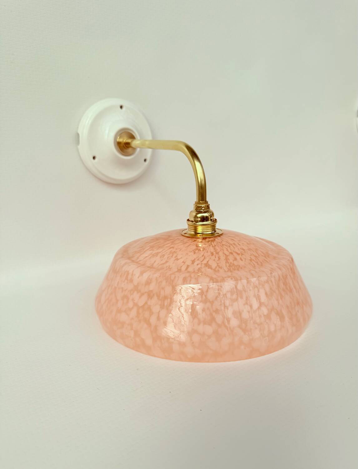 Appliques verre de Clichy moucheté