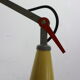 Yellow & grey Wim Rietveld 'Panama' wall lamp 4050 for Gispen 1955s Dutch design
