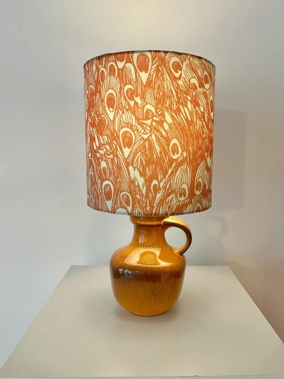 70s vintage orange lamp - wireless - suitable for outdoor use