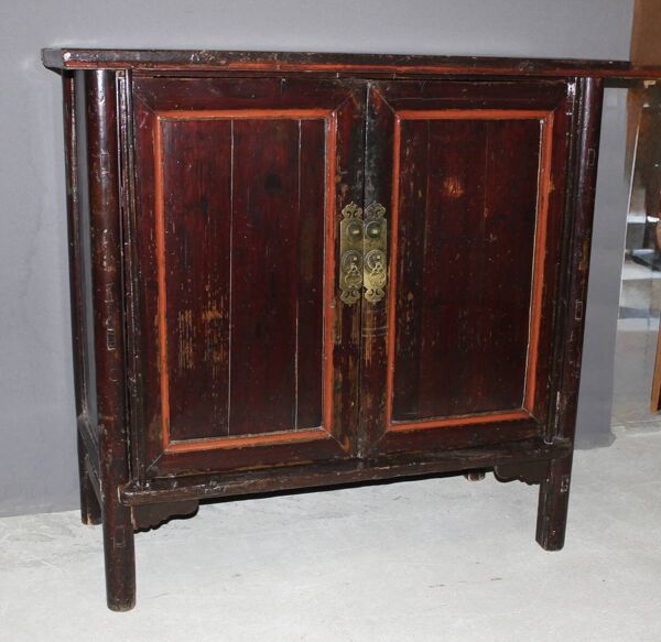 Armoire Chinoise En Bois Laqué Vers 1900