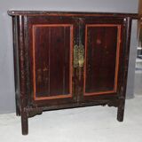 Chinese Lacquered Wood Cabinet Circa 1900