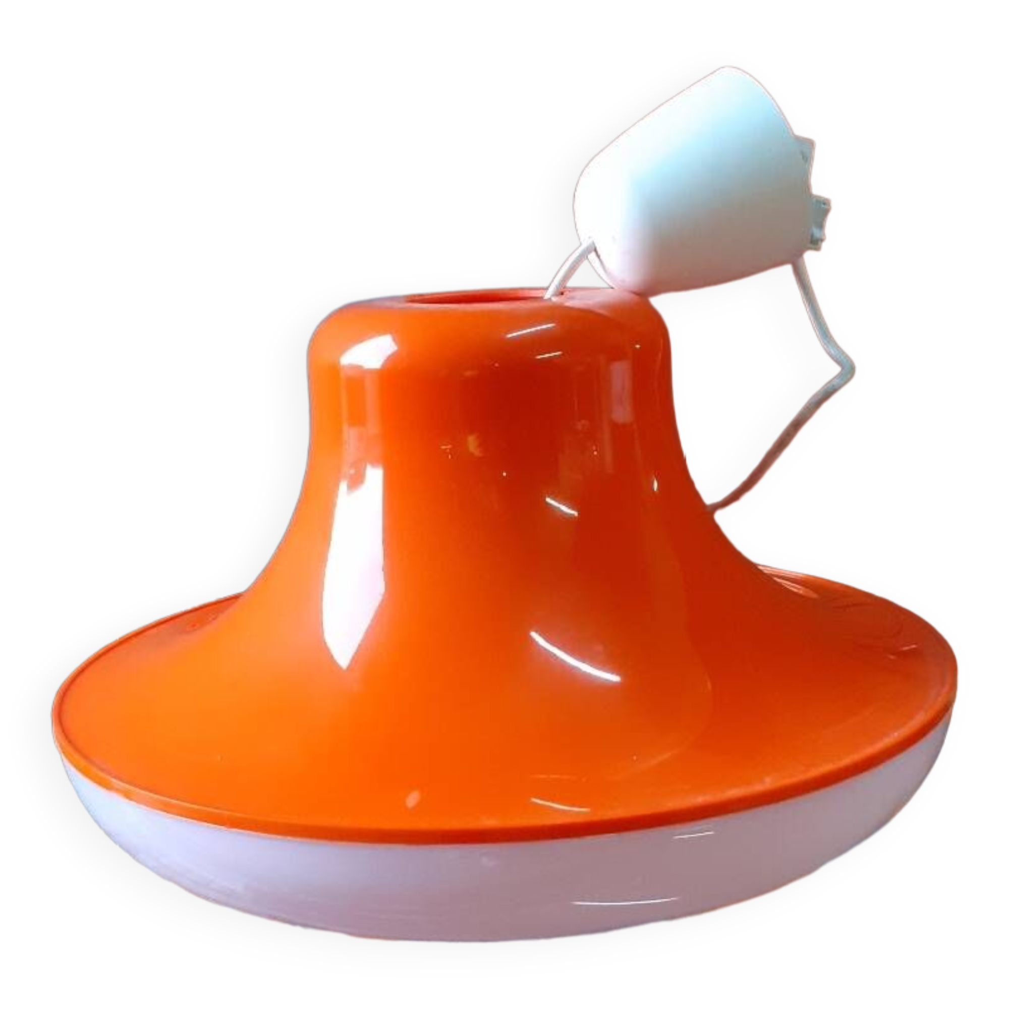 Orange pendant light