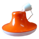 Orange pendant light