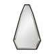 Pentagonal mirror with a black metal frame