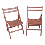 2 vintage folding chairs from the 1950s