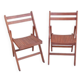 2 vintage folding chairs from the 1950s