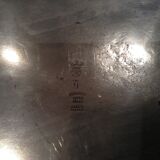 Flat oval pewter