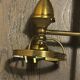 Double lamp fixture in brass, neo-classical style from the 1950s.
