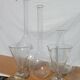 Lot of old soliflore vases chemistry laboratory equipment