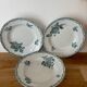 Set of 3 deep plates Terre de Fer St Amand bouquet