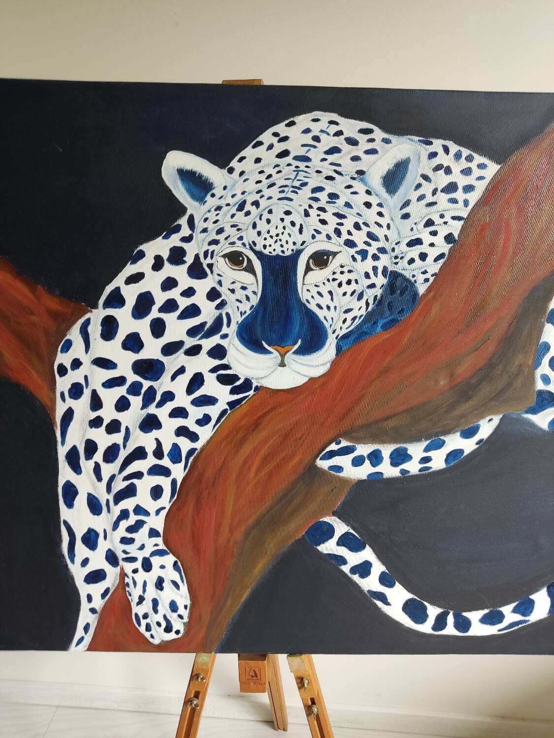 Tableau panthère blanche