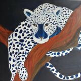 White panther painting