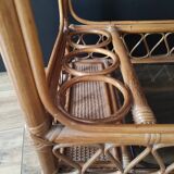 Vintage rattan service